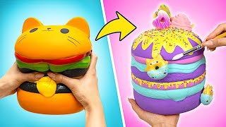 🌈✨ Rainbow Squishy Makeover! 🎨 Customize & Transform with Glitter Magic 💖