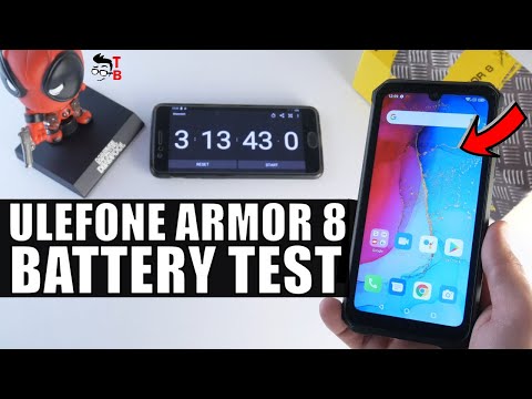 (ENGLISH) Ulefone Armor 8 - Battery Drain Test and Charging Time