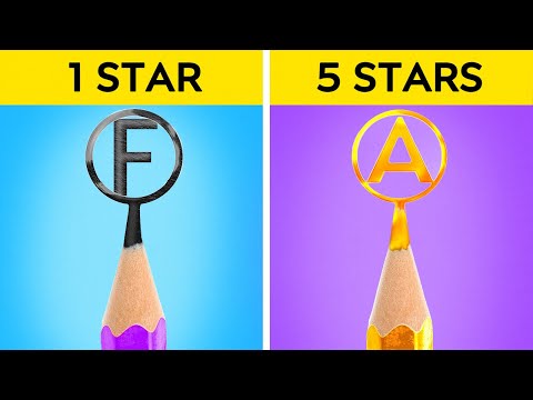 Teacher's Favorite! 😉 FUNNY School Hacks & Genius Drawing Tips by 123 GO! Genius