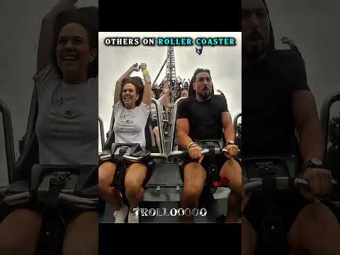 Others On Roller Coaster vs This Guy💀  #troll #trollface  #trolledit