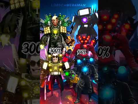 Ultra Titan Trio 99999% vs Ultra Villain Boss Duo 99999% #skibiditoilet #viral