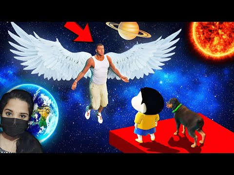 Franklin & Shinchan Trapped On Space | End Of Los Santos - GTA 5