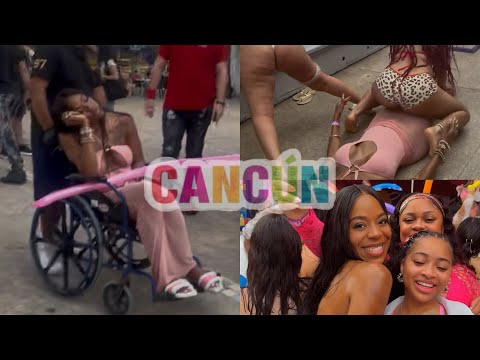 GIRLS TRIP TO CANCUN! | ZAVIA ENDED UP IN A WHEELCHAIR.....