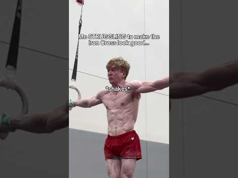 Iron Cross? Nah… Iron Crisis 🤦‍♂️💀 #gymnastics #calisthenics #rings #strength #skill #olympics