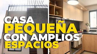 Casa PEQUEÑA con COCINA GIGANTE En tan Solo 4 Metros de Frente 🏠📏