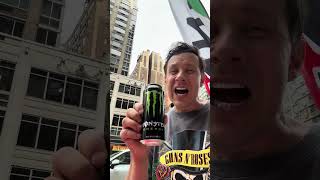 Having an alright slice of New York pizza and a counterfeit can of monster #newyorkpizza #monster