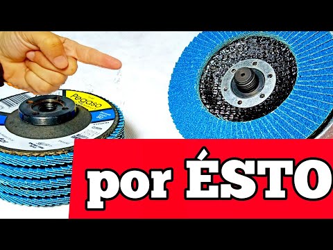 el SECRETO de la AMOLADORA ANGULAR ! Lijar con FLAP