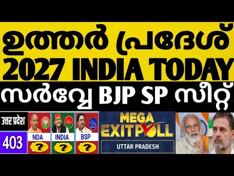 ഉത്തർപ്രദേശ് 2027 BJP ഞെട്ടിയ INDIA TODAY സർവ്വേ 😳⁉️SP കോൺഗ്രസ്‌ സീറ്റ് അട്ടിമറി 🤔വൻ ട്വിസ്റ്റ്‌ 🙄