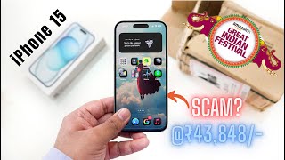 iPhone 15 - Amazon Great Indian Festival Sale Unit | Scam ? | Rs.43,848 | iPhone 15 Review in 2025
