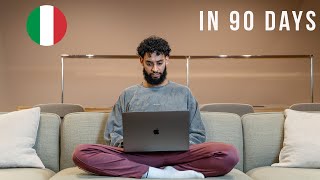My Journey learning Italian in just 90 days