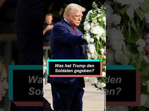 Was hat Trump den Soldaten gegeben? #foryou #celebrity #trump