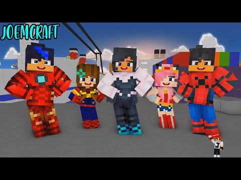 APHMAU'SAVENGERS SUPERHERO DANCE CREW | CHICKEN WINGS MEME | SHUFFLE DANCE - Minecraft Animation
