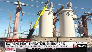 YouTube video thumbnail: Southern Arizona Heat Drives up Power Grid Demand