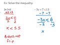 Solving One-Variable Inequalities