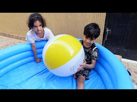 ولد الجيران ياخذ مسبح سارة وعصبت !!