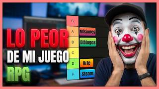 Tier list: RPG ¿Cuál es el PEOR y el MEJOR CONTENIDO que hice para mi juego?