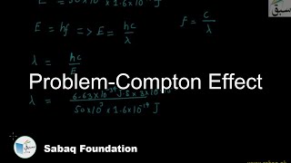 Problem-Compton Effect