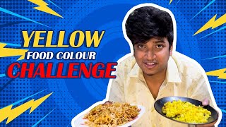 24hr Yellow Colour Food Challenge | Eating Only Yellow Coloured Food | Kalpak vlog