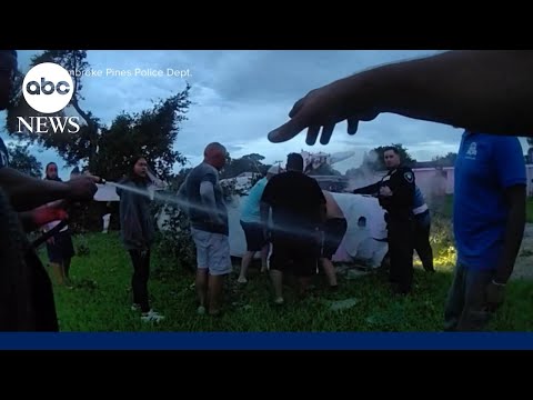 YouTube video thumbnail: Newly Released Video Shows Florida Community Rescue Family From Fiery Plane Crash