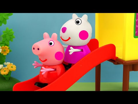 Grape juice, Funny slide, Peppa Pig TV, New Peppa