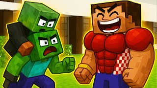 Zombie Boy Protects His Father from Evil Herobrine 💪 | Minecraft Animation