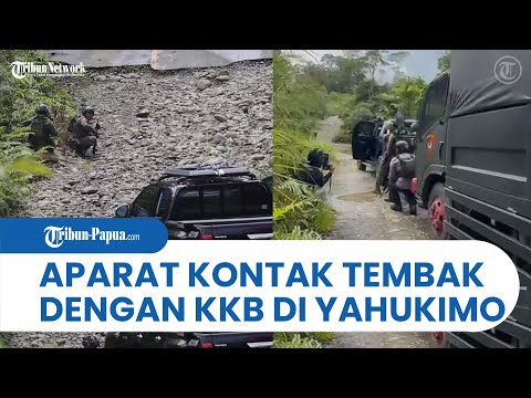 Detik-Detik Satgas Operasi Damai Cartenz Kontak Tembak Dengan KKB di Yahukimo
