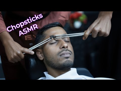 Chopsticks Massage for Ultimate Calm | ASMR Soothing Head & Ear Massage for Sweet Dreams