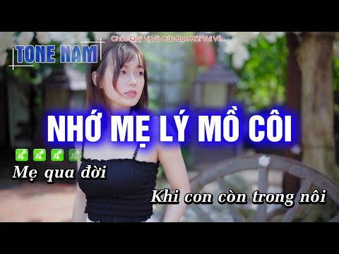 Karaoke Nhớ Mẹ Lý Mồ Côi (Tone Nam) Beat Công Tuấn Phối Mới Cực Hay – Hoàng Dũng Karaoke