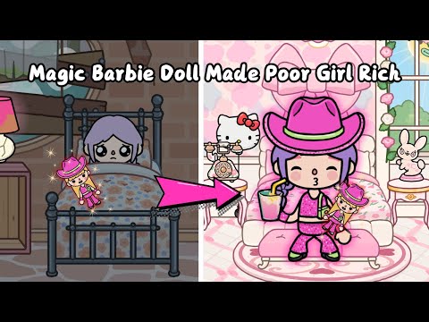 Magic Barbie Doll Made Poor Girl Rich💕🩷 | Sad Story | Toca Life World | Toca Boca