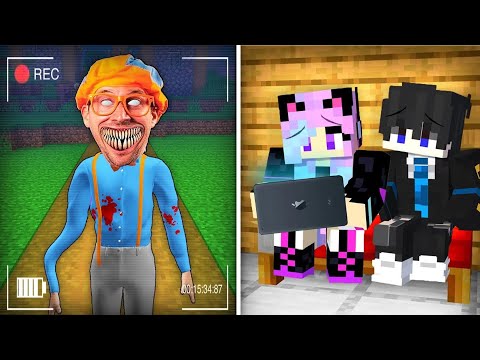 We Got Creepy BLIPPI on a Hidden Camera in Minecraft!! 😱