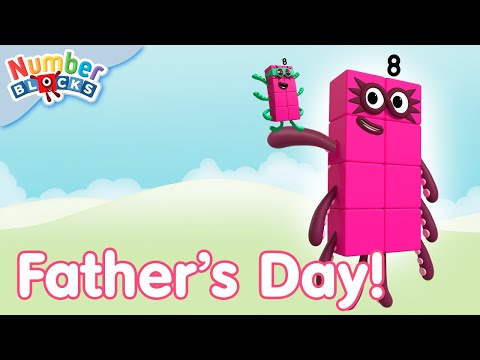 Bonne fête des pères de la part des Numberblocks 🦸‍♂️ Super-héros numéro 8​Numberblocks en français