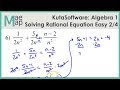Solving Rational Equations and Fractions
