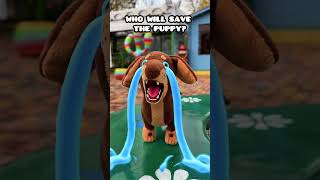 WHO WILL SAVE THE PUPPY😱 #shorts