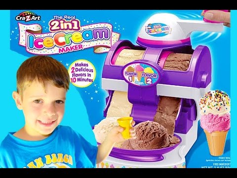 TOY Review The Real Two in One Ice Cream Maker Cra-Z-Art Video