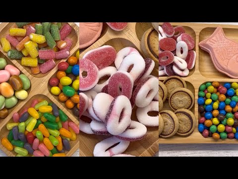 [ Top ASMR ] TikTok Video Compilation || Filling platter with sweets 🍭🍬🍫🍡🍪 #asmr #foryou #satisfying