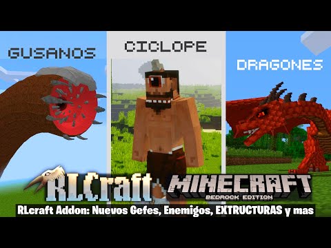 RLCRAFT ADDON PARA MINECRAFT PE 1.21 BEDROCK - RLcraft MOD para Minecraft PE