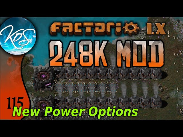 Factorio 248k Mod 115 - NEW POWERPLANTS / ROCKET FUEL! - Tips & Tricks