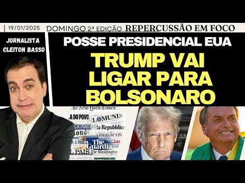 Urgente! TRUMP VAI LIGAR PARA BOLSONARO, VEJA EDUARDO E MICHELLE NOS EUA POSSE DE DONALD, MILEI