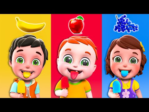Fruits Ice Cream | Learn Color song | Good habits for Kids | Nursery Rhymes & Children Songs