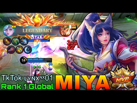 Legendary MM Miya Perfect Gameplay - Top 1 Global Miya by TkTok ʟʏɴxᶰˣ01 - Mobile Legends