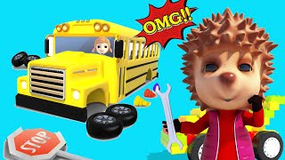 Who Broke The Bus? 💥Let’s Fix It Together!🔧Funny Stories for Kids + More Nursery Rhumes