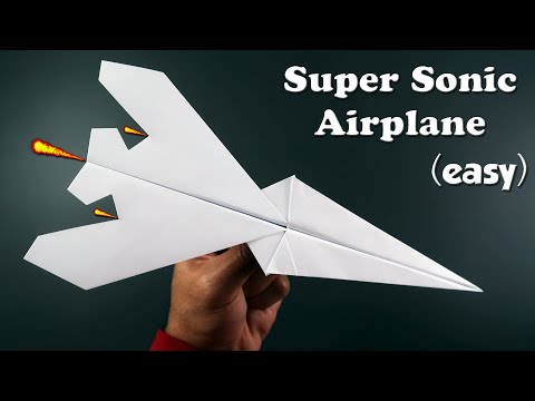 How to make a Paper Airplane That FLY FAR || Super Sonic Plane || Best Paper Airplane That Flies Far