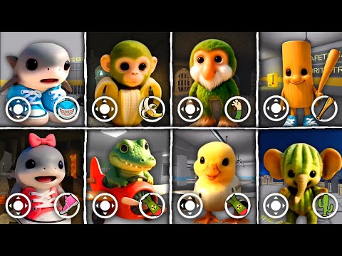 What if I BECOME EVERYONE ALL BABY ITALIAN BRAINROT ANIMALS in BARRY’S PRISON RUN! New Cute Obby!