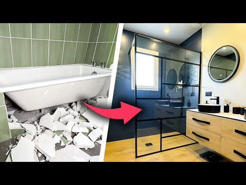 TRANSFORMER UNE SALLE DE BAIN EN DOUCHE À L'ITALIENNE ! (Rénovation complète)