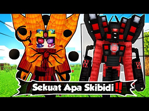 Gw & Temen Gw Showcase Seberapa Kuat Addon Skibidi Toilet Terhadap Kekuatan Naruto di Minecraft MCPE