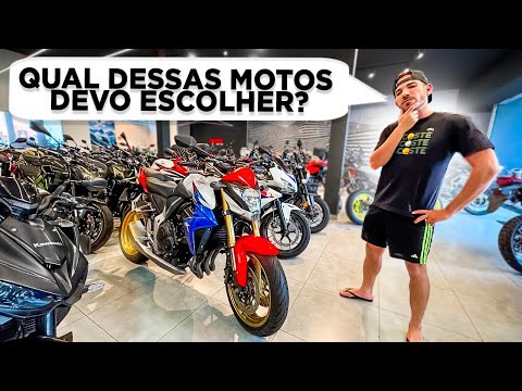 ESCOLHENDO UMA MOTO NOVA NA LOJA