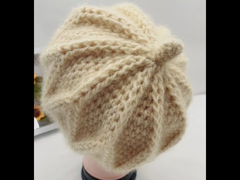 Easy to crochet a Pumpkin  beret hat.