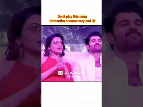 To listen this song Samantha become very sad 😭 #shortfeed #sam #samantha #divorce #trendingshorts