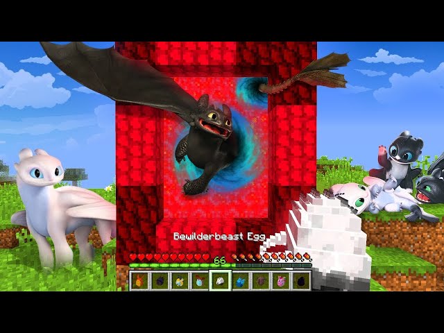 CREAMOS un PORTAL a la DIMENSIÓN de CÓMO ENTRENAR A TU DRAGÓN en MINECRAFT