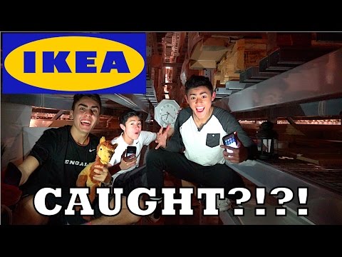 EPIC FORT IN IKEA RAFTERS!! CAUGHT?!?!